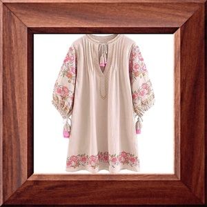 New Boho Dress With Tassels